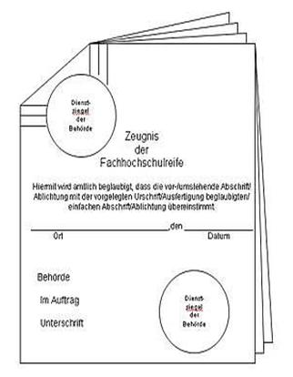 Amtliche beglaubigung unterschrift muster