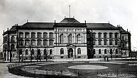 Allgemeine Gewerbeschule und Museum am Steintorplatz, Ansicht um 1880, Quelle: Hamburger Staatsarchiv