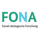 Logo mit Text "FONA Sozial-ökologische Forschung"
