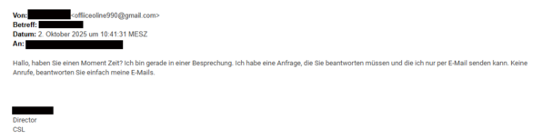 CEO Fraud Mail