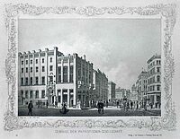 Haus der Patriotischen Gesellschaft von 1765 e.V., Ansicht Börsenbrücke nach 1847, Quelle: Hamburger Staatsarchiv