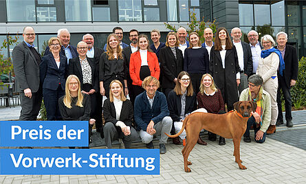 Gruppenfoto der Teilnehmenden an der Verleihung des Preises der Vorwerk-Stiftung