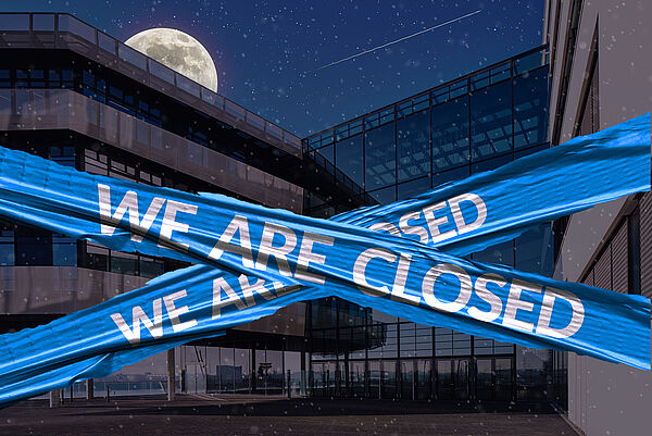 Symbolbild: Schließung Weihnachtspause